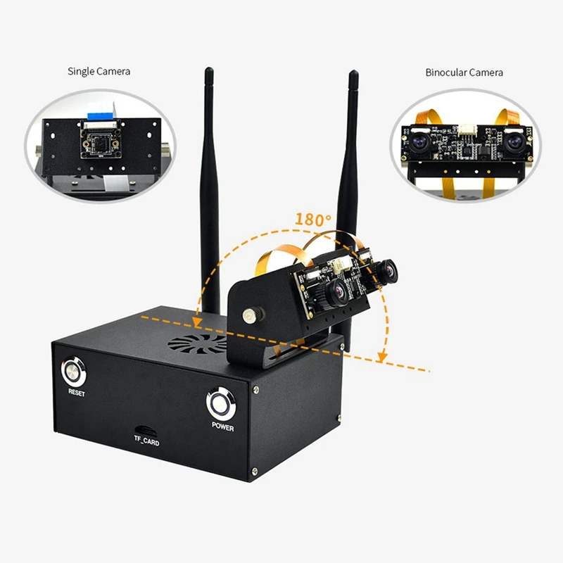 

Waveshare for Jetson Nano Metal Case (C) Camera Holder with Waveshare Binocular Camera Module Dual IMX219