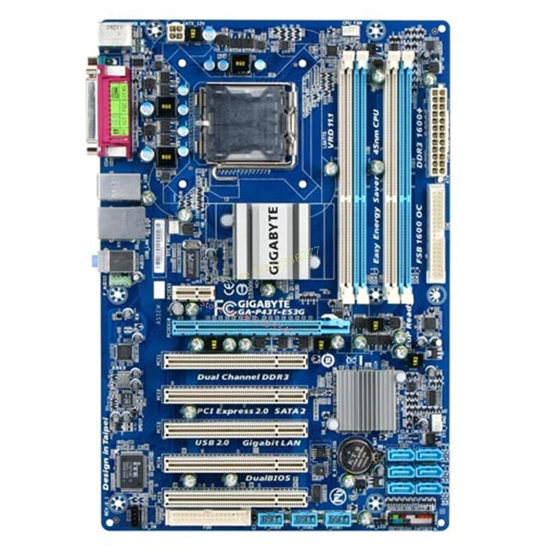 Материнская плата GIGABYTE GA-P43-ES3G P43 разъем LGA 775 для Core 2 Pentium DDR2 16 Гб ATX P43-ES3G б/у |