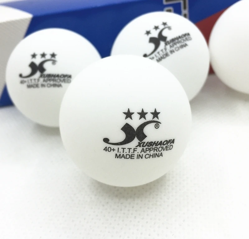 Xushaofa 3-star 40+ G40+ XSF бесшовные ITTF одобренный материал пластик белый поли настольный теннис мяч пинг-понг