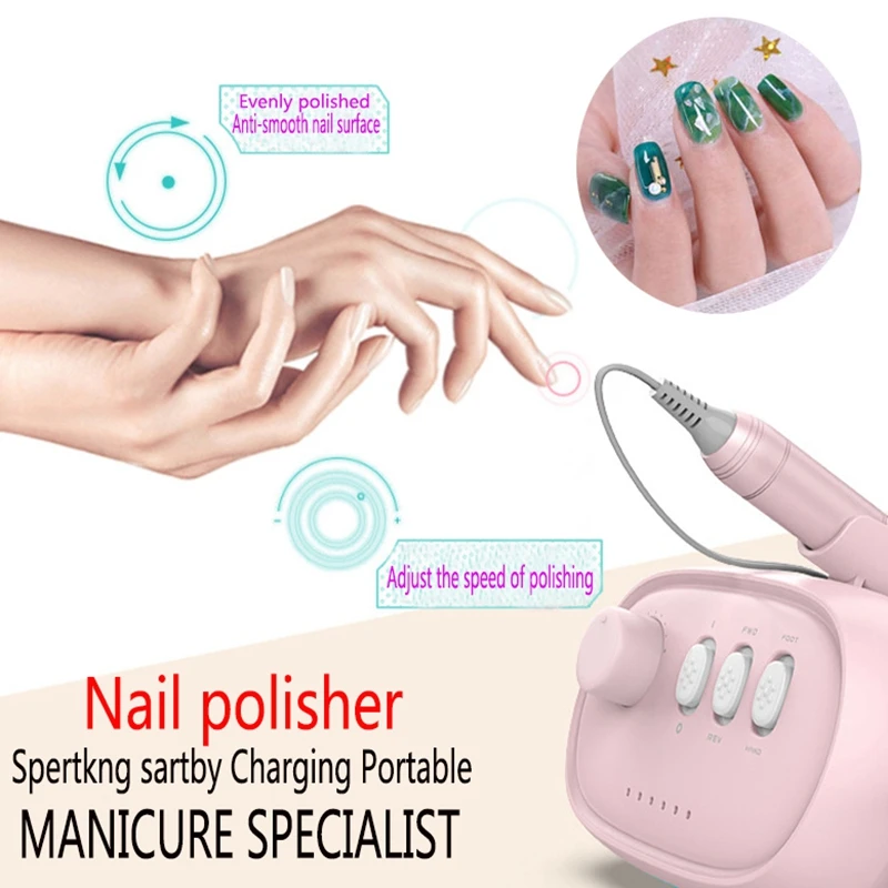 Electric Nail Drill Machine 35W 35000RPM Art Equipment Manicure Accessory | Красота и здоровье