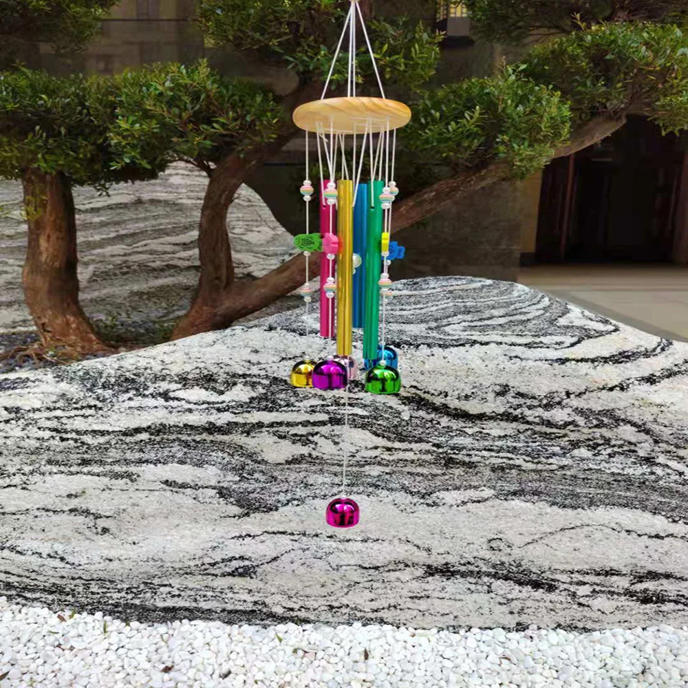 

Подвеска-колокольчик с цветным ветром, креативное металлическое подвесное украшение для дома, сада, двора, горячие подвесные украшения
