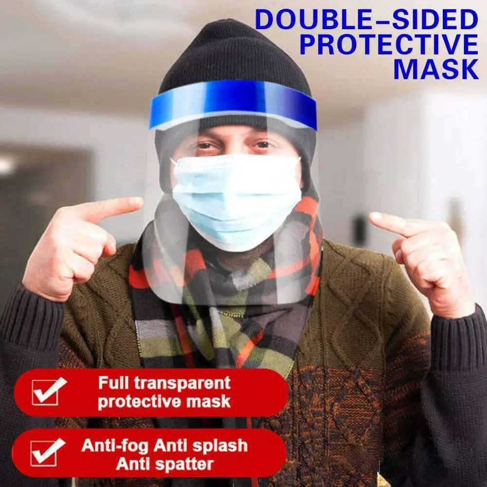 Прозрачная противотуманная защитная маска для лица отключения от вирусов