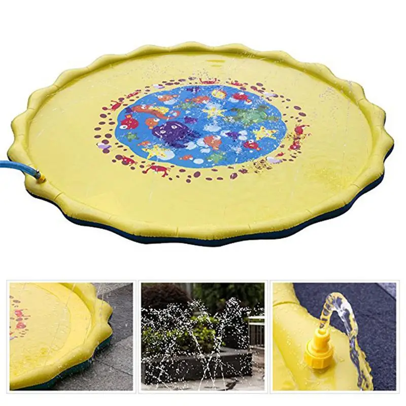 Открытый надувной разбрызгиватель коврик газон пляж брызгам воды играть спрей