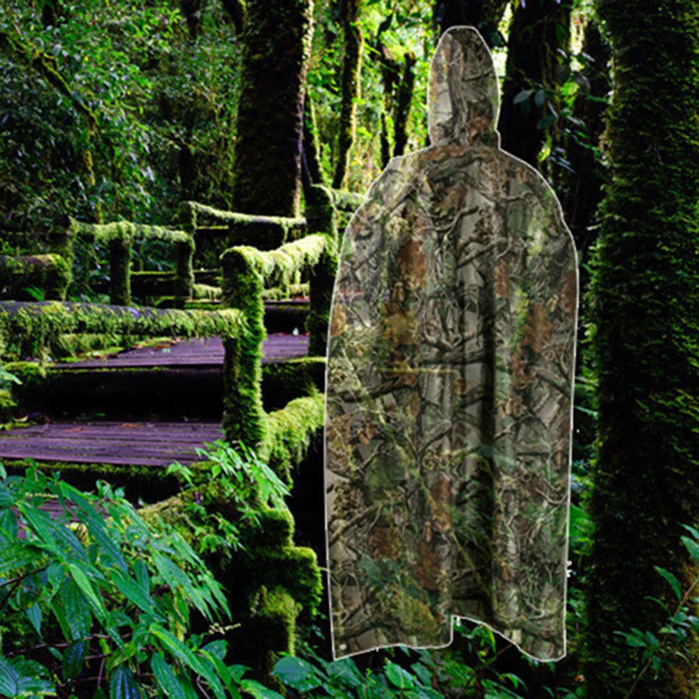 Плащ-рюкзак 3 в 1 водонепроницаемый дождевик с капюшоном для походов велоспорта