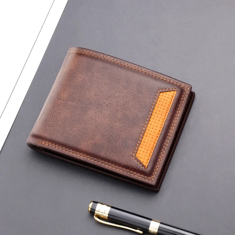 

New Wallets for Man Brand Coin Wallet Multi-card Short Wallet ID Holders Purse Business Clutch Leather Wallet Portefeuille Homme