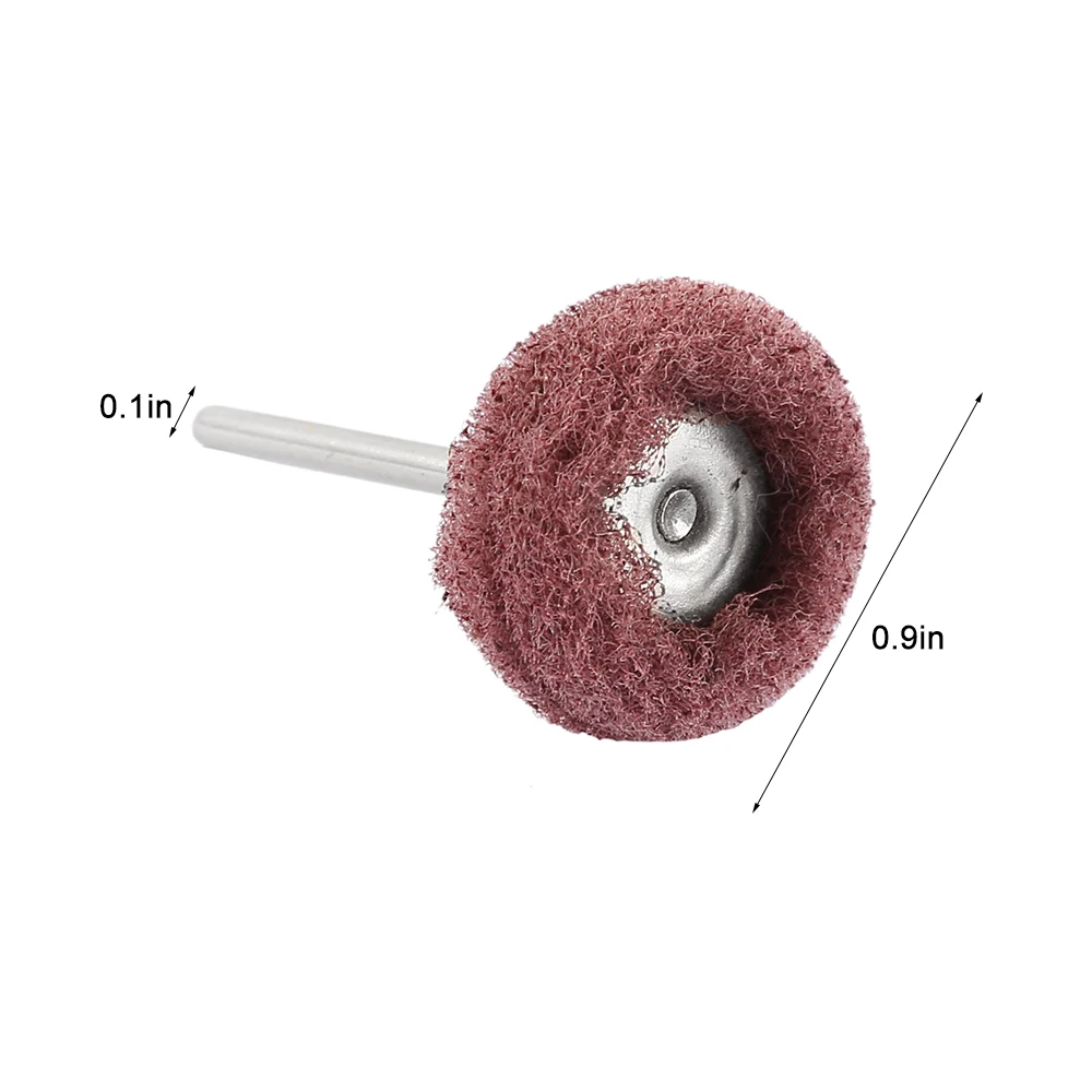 

40pcs Scouring Pad Brush Nylon Abrasive Brush Fiber Grinding Sanding Head Buffing Polishing Wheel for Dremel Accessories Tools