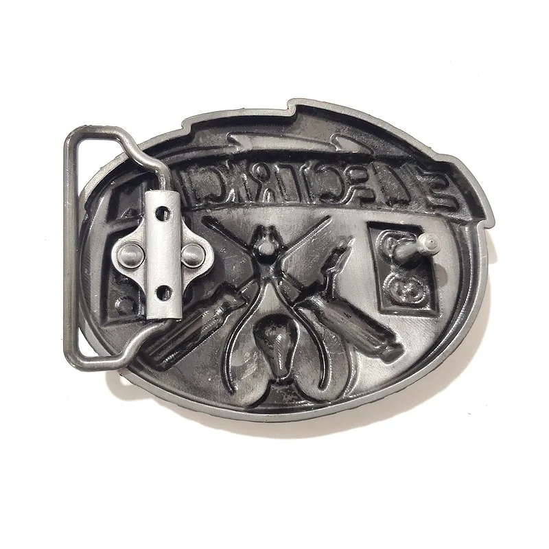 Классические мужские пряжки для ремня из цинкового сплава электрика модные
