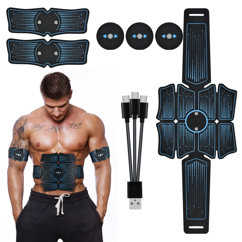

EMS Muscle Stimulator Fitness Body Trainer Massage Anti Cellulite Massager USB Charge ABS Electric Stimulation
