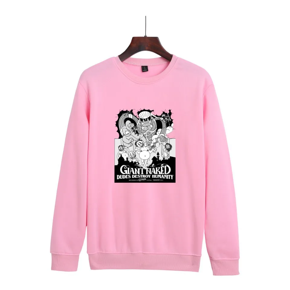 

2021 Attack on Titan Peripheral Anime Printed Fashion Couple Round Neck Sweatshirt men and women Oversized hoodie