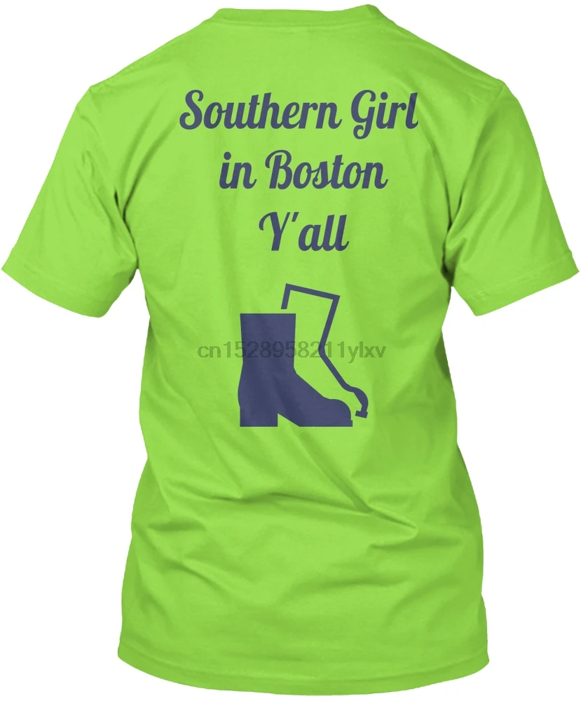 Мужская футболка Southern Girl in Boston (ботинки) футболки женская футболка|Мужские