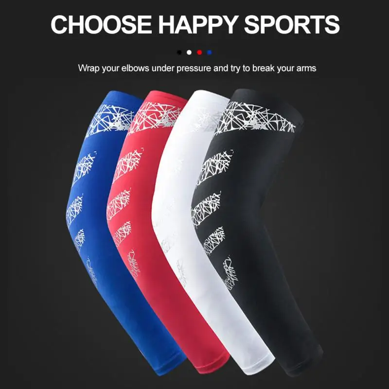 

1Pcs Sports Arm Guards Quick Dry UV Protectin Armguards Elastic Sun Protection Sleeves Basketball Riding Fitness Wrist Guards