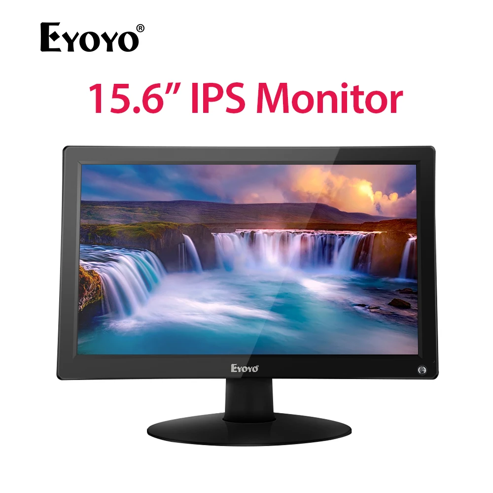 Eyoyo 15 6 дюймов монитор маленький Hdmi портативный vga CCTV экран lcd 1920x1080 16:9 ips BNC