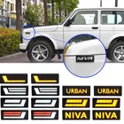 Внешний фонарь автомобиля, Светодиодный Боковой габаритный указатель поворота для Lada Niva 4x4 1995 + белый янтарь