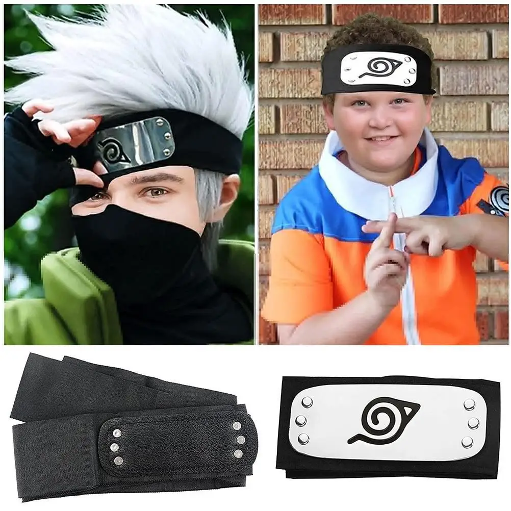 Эластичный чехол для лица с аниме героями Сказочная металлическая повязка на