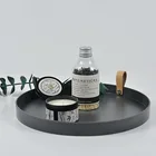 Настольный поднос для хранения, круглые пластиковые подносы в скандинавском стиле для ювелирных изделий, для гостиной, кухни, для еды, поднос для закусок, тарелка с ручкой, домашний декор