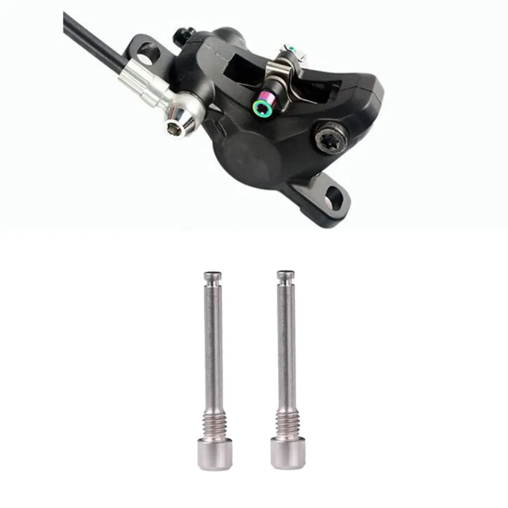 

2x Bike Bicycle Oil Disc Brake Titanium Plate Bolts Threaded Pin Inserts Screw For SRAM Avid Caliper Fixing Thread M4 Accessory