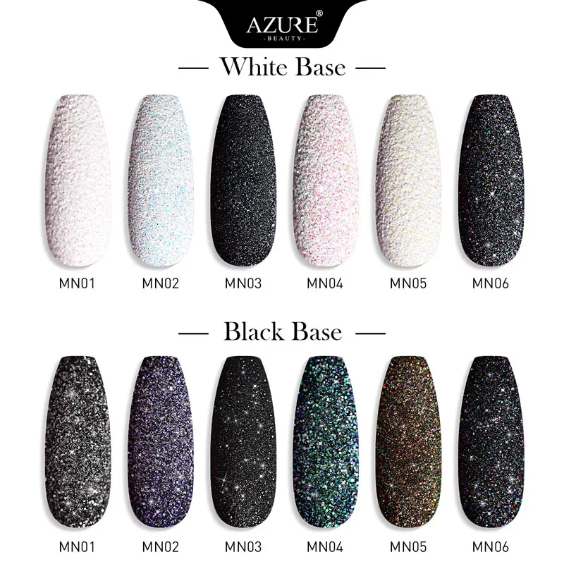 Azure Beauty Newest Holographic Dipping Powder Nail Art Chameleon Laser Dip System Need Black White Base Coat | Красота и здоровье
