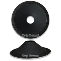 18 inch 440mm 100mm core speaker cone paper basin woofer drum paper 3 ring cloth edge trumper bass repair parts 4