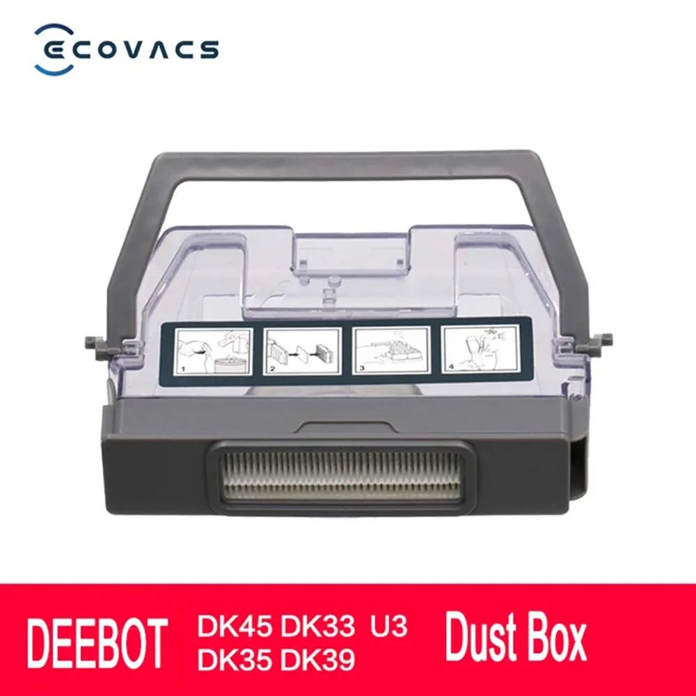 

Dust Box for ECOVACS DEEBOT OZMO DK35 DK33 DK45 U3 DK39 Robot Vacuum Cleaner Accessories Replacement