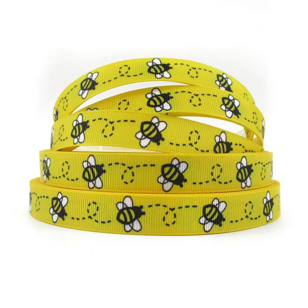 Дэвид Энджи 5/8 &quot(16 мм) фрукты Еда клубника Bee печатная корсажная лента 5Y сделай