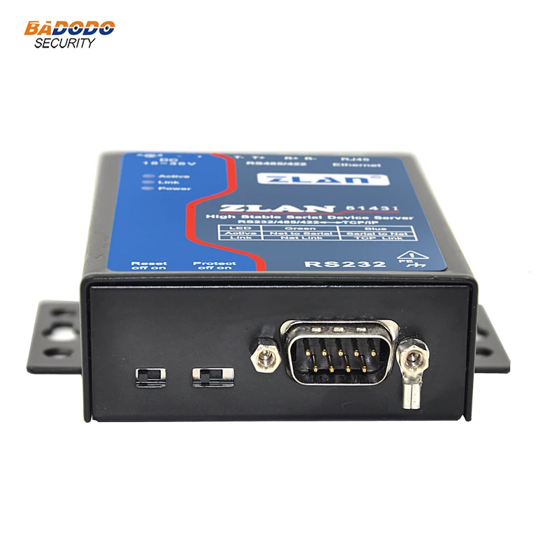 ZLAN5143I промышленная изоляция RS232 RS485 RS422 к Ethernet TCP/IP многохост Серийный Сервер Modbus 18 ~