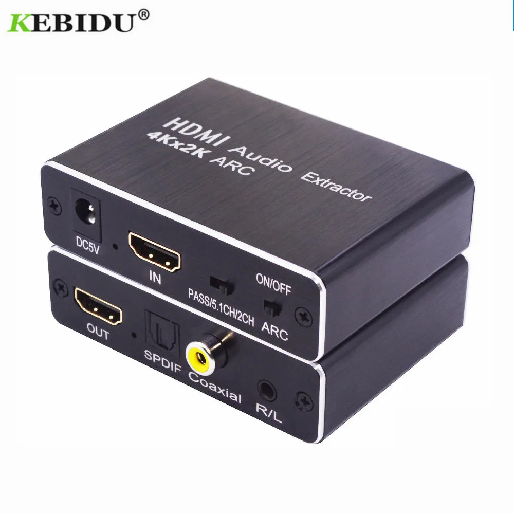 4K x 2K Аудио экстрактор поддержка ARC/3D + оптический TOSLINK SPDIF 5 1 ARC аудио сплиттер HDMI