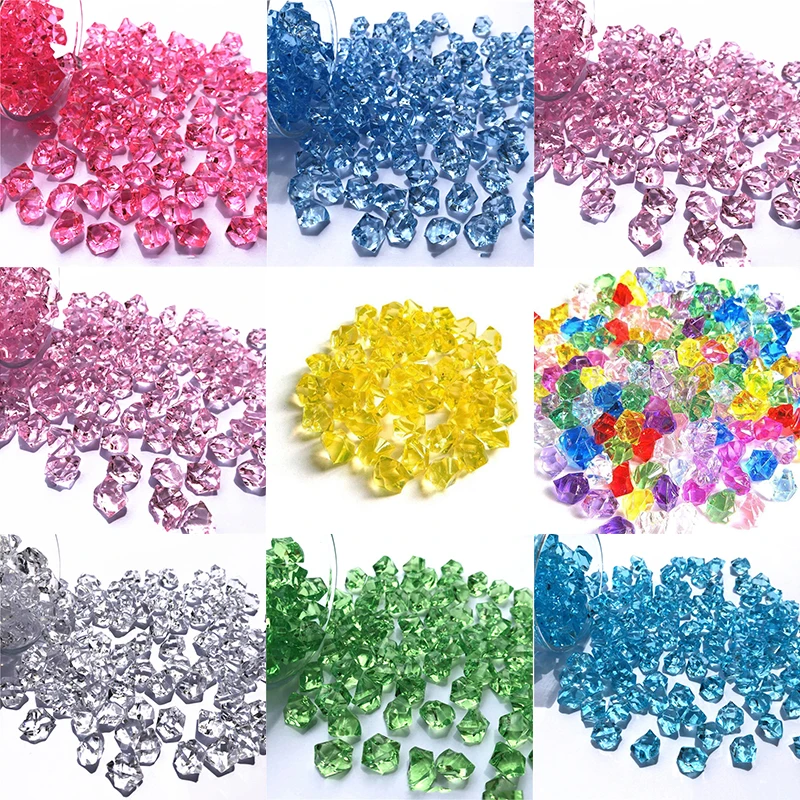 

150pc Faux Diamond Jewels Treasure Chest Pirate Acrylic Crystal Gems Filler Toy Props Party Confetti Wedding Proposal Decor Gift