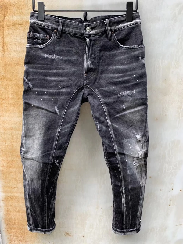 

NEW Men Jeans Ripped for Men Skinny DSQ D2 Jeans Pants Men Jeans Zipper Outwear Man Pants 1 order
