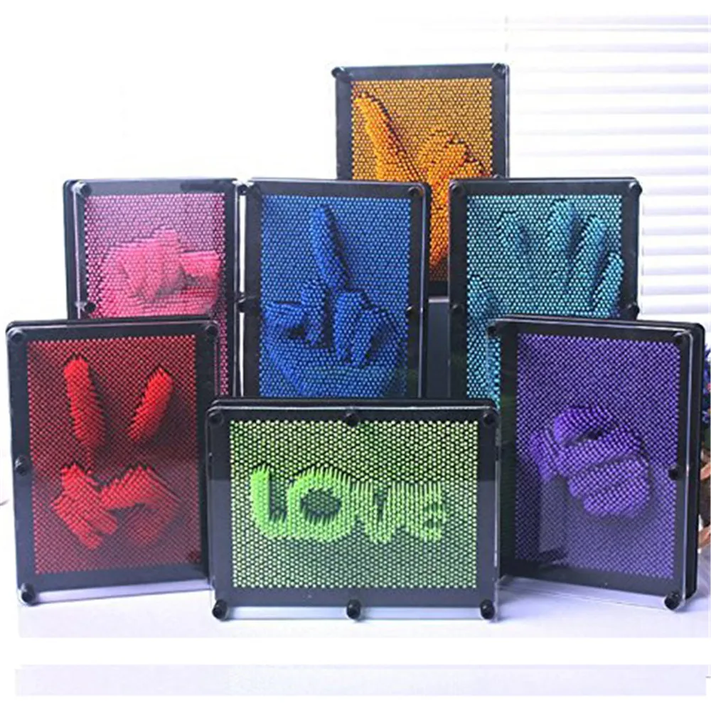

Newest Baby Toys Plastic 3D DIY Model Antistress Clone Fingerprint Needle Hand Mold Educational Toys For Children