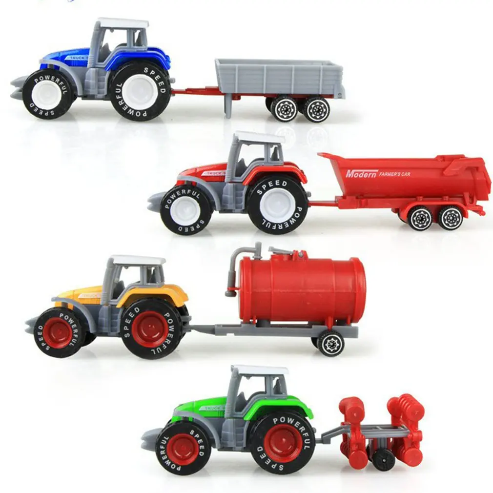 Инженерная модель автомобиля из сплава тракторная Игрушечная машина фермерский