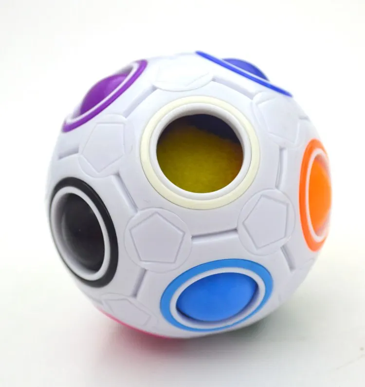Arco Iris m&aacute;gico creativo para ni&ntilde;os y adultos, bolas y cubos, rompecabezas de velocidad, Bola de aprendizaje educativo, juguetes divertidos para aliviar el estr&eacute;s-2