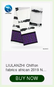 LIULANZHI африканские Модальные ткани Новое поступление 4 ярдов Модальная ткань+ 2 ярдов нигерийский шифон ткань для женщин ALL68-ALL72