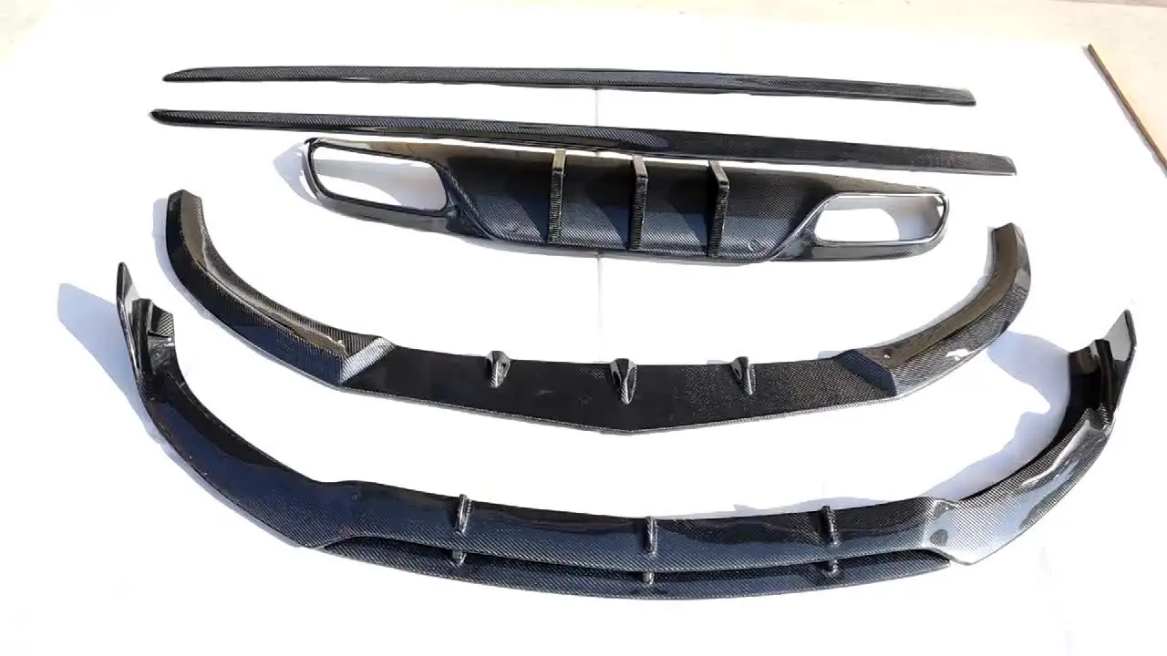

Dry Carbon Fiber W205 C63 Front Bumper Lip for C63 AMG Sedan 4-Door 15-18