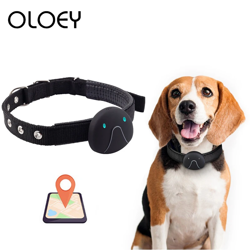 Умный мини GPS трекер для домашних животных ошейник собак и кошек локатор