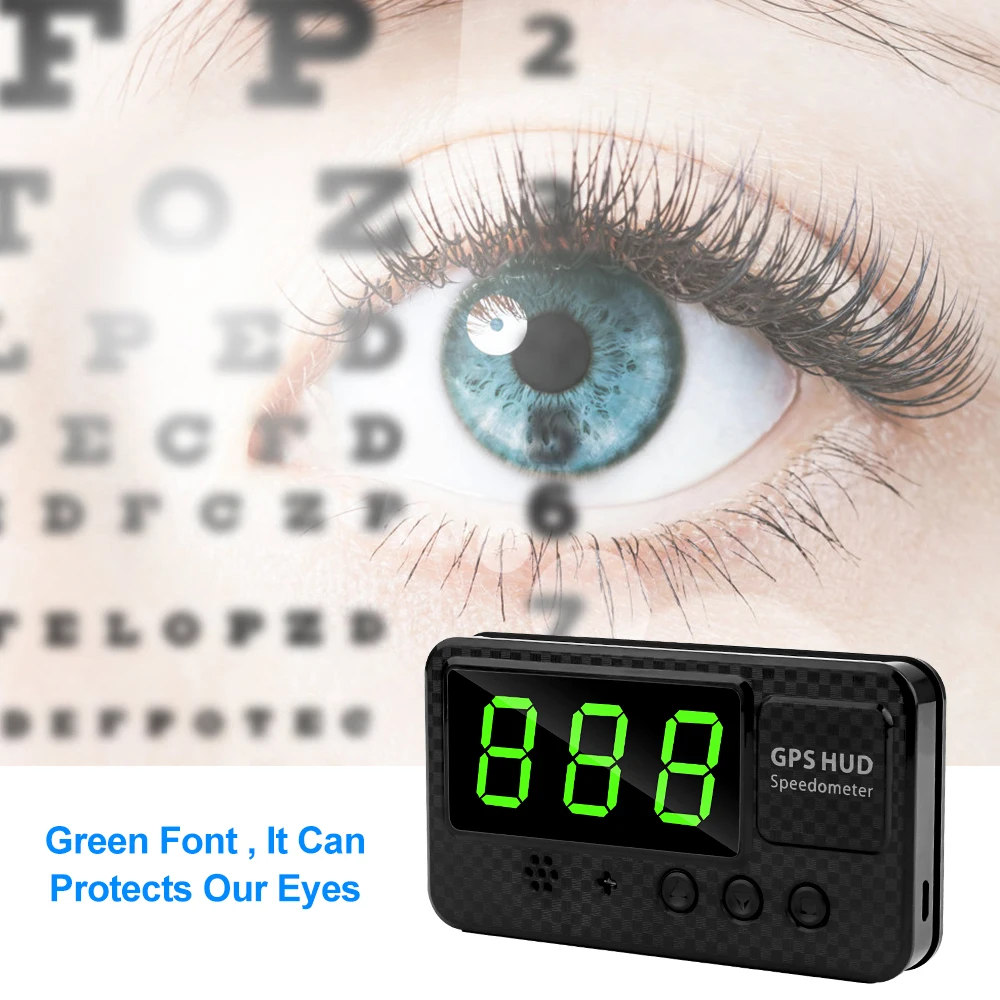 Дисплей на лобовое стекло Автомобильный GPS Спидометр усталость Вождение