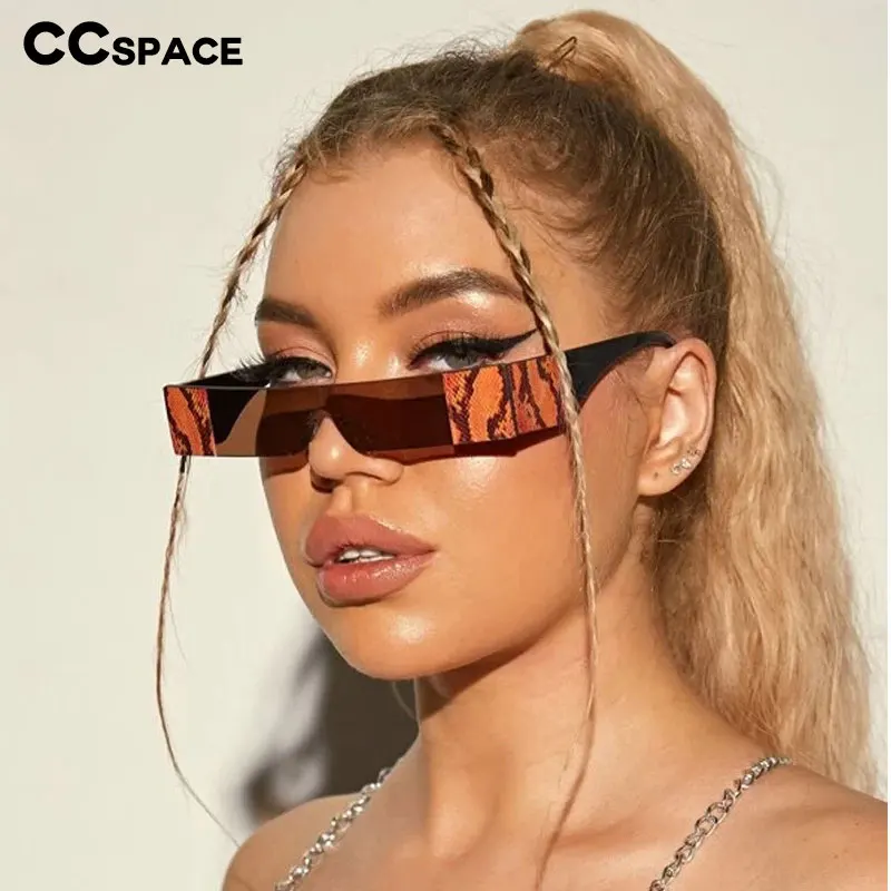 49078 маленькие солнцезащитные очки без оправы из змеиной кожи для мужчин и женщин