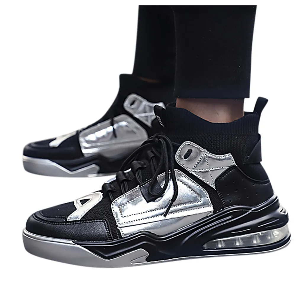 Новинка мужские кроссовки удобная мужская обувь с высоким берцем Легкие