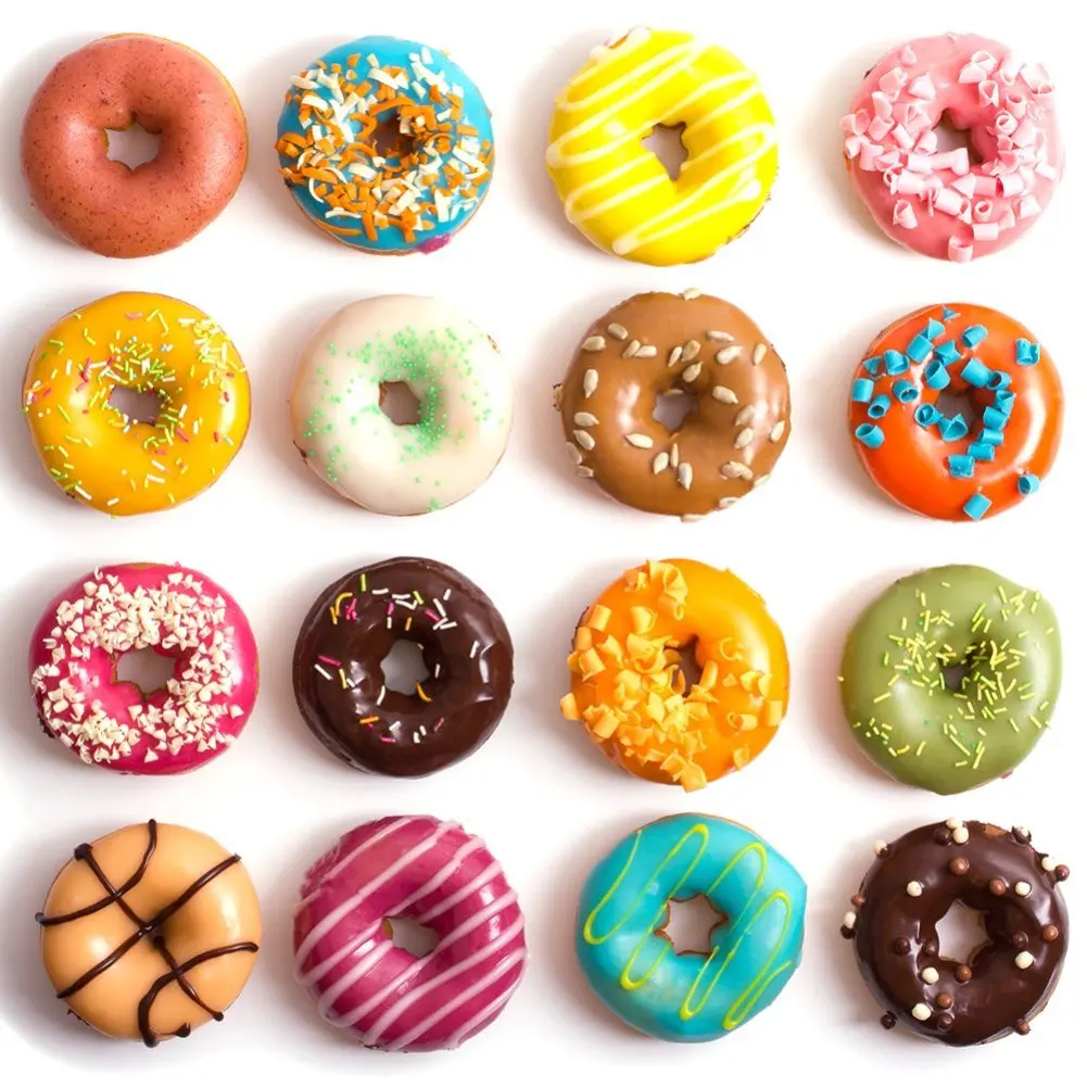 

Donut Mold 6-Cavity Silicone Donut Baking Tray Non-Stick Mold Making Tool Baking Non-Stick Heat-Resistant Reusable Multicolor