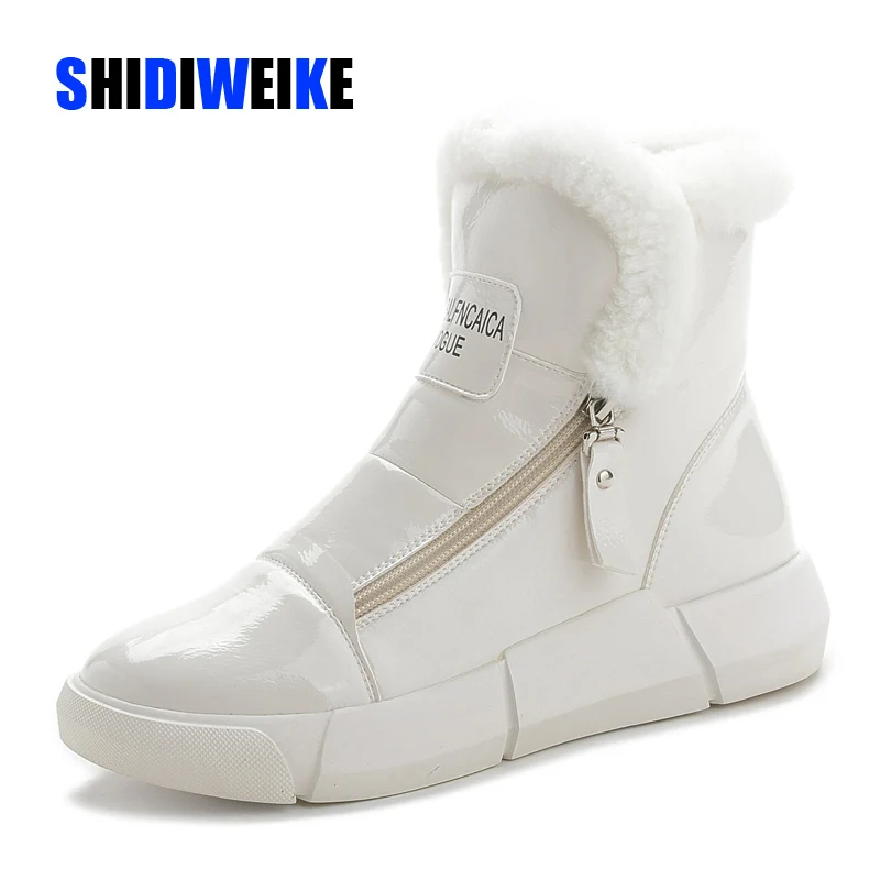 Зимние ботинки женские кроссовки повседневная обувь на плоской подошве