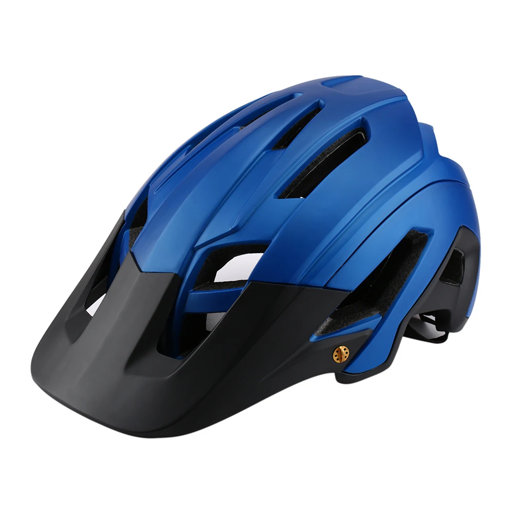 Blue black Ультралегкий велосипедный шлем Casco Ciclismo интегрально-Формованный велосипедный шлем высокого качества MTB внедорожные горные шлемы Защитная крышка - Цвет: Blue black
