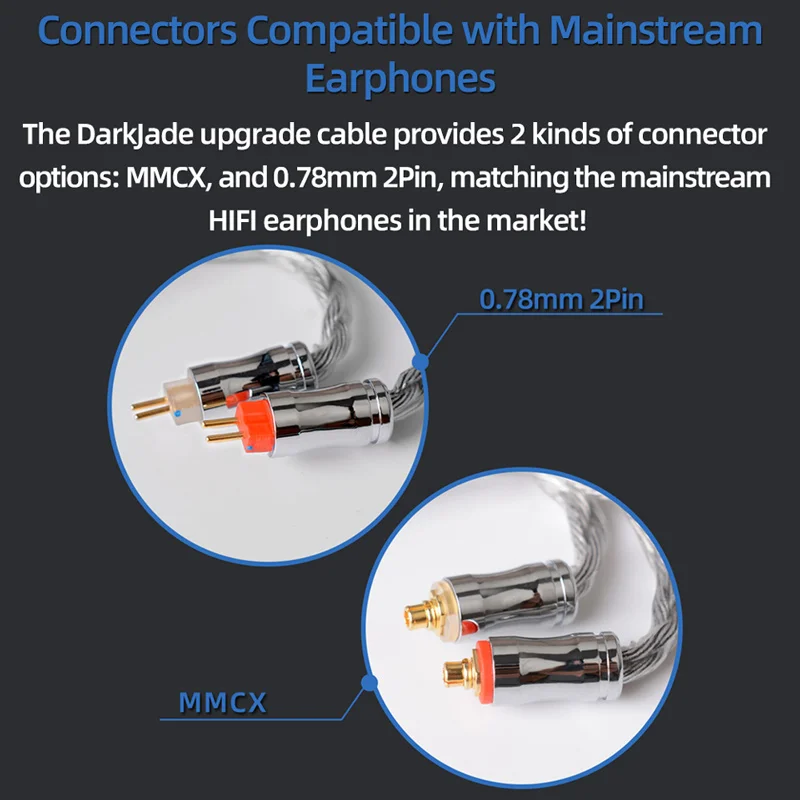 NiceHCK DarkJade 8 нитка лиц графеновой батареи с серебряным покрытием OCC кабель