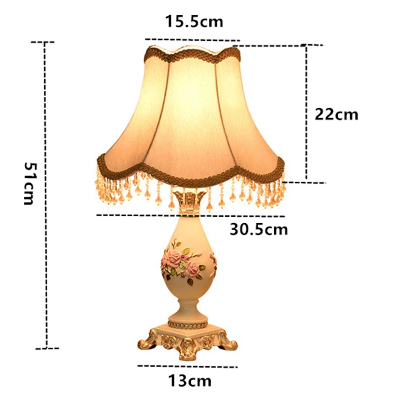 Китайская классическая лампа настольная современная ткань украшение дома