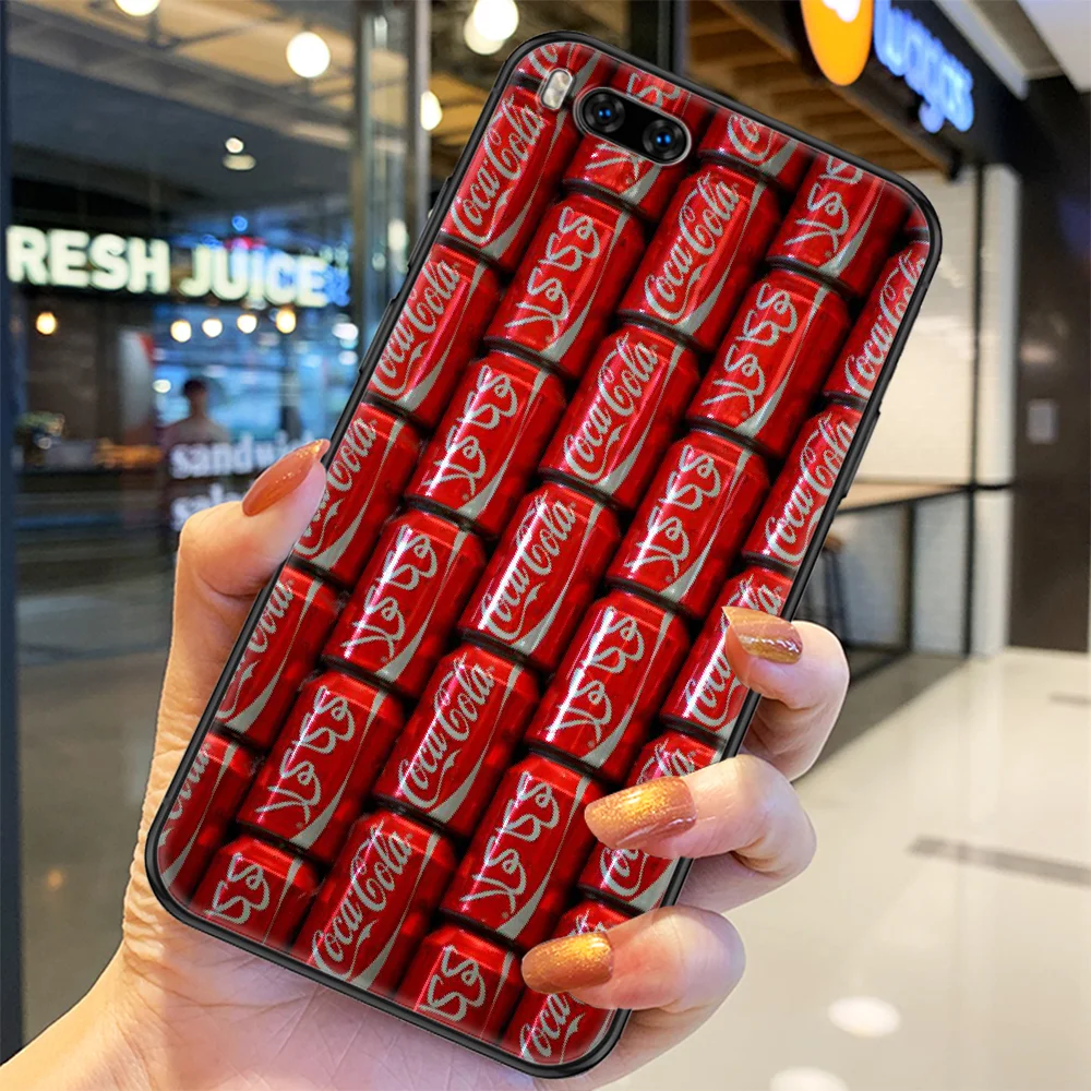 

Bestselling Cola Cocas Phone case For Xiaomi Mi Max Note 3 A2 A3 8 9 9T 10 Lite Pro Ultra black silicone cover fashion hoesjes