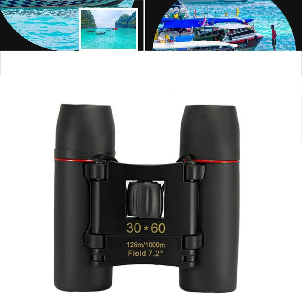 Бинокль ночного видения Hd компактный складной бинокль 30x60 с полным покрытием