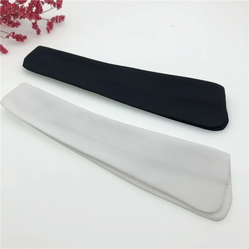 1pcs Black Женский Галстук из шифона и хлопка с леопардовым принтом, джинсовый воротник с пуговицами, искусственный воротник с элегантным съемным воротником, съемный топ с отворотом - Цвет: 1pcs Black