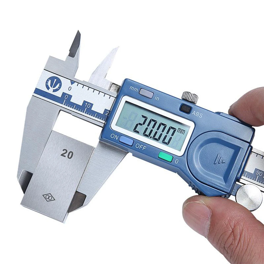 

150MM Digital Vernier Caliper With LCD Caliper Ruler Screen Stainless Steel Rust-Proof Metric Inch Conversion Measuring Tools