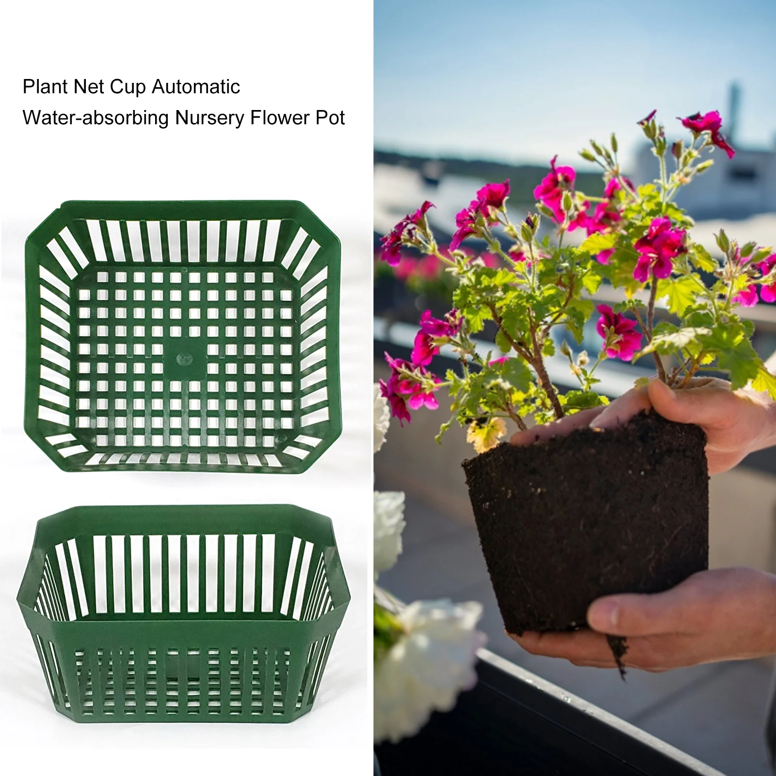 

5PCS Soilless Culture Cup Hydroponic Liner Nursery Flower Pot Sprouting Grower Baskets Plant Aquatic Plant Nursery Net Cup