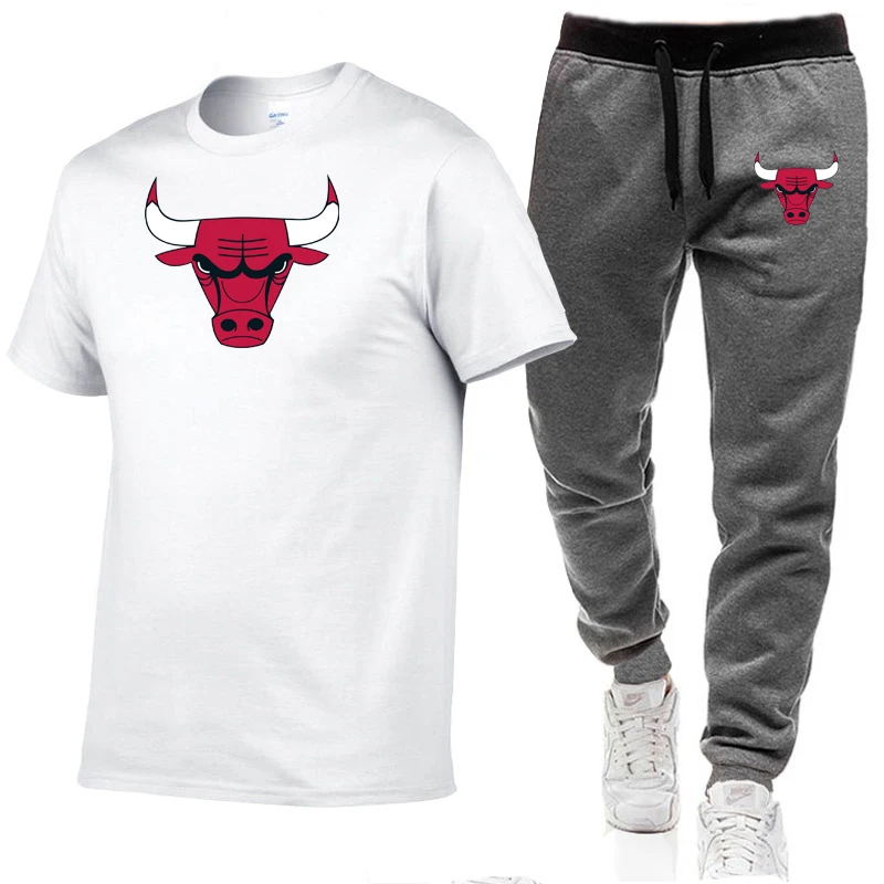 

Men's basketball sports suit, short sleeve t-shirt and shorts, 2021 pure cotton, print, 2 pcs.