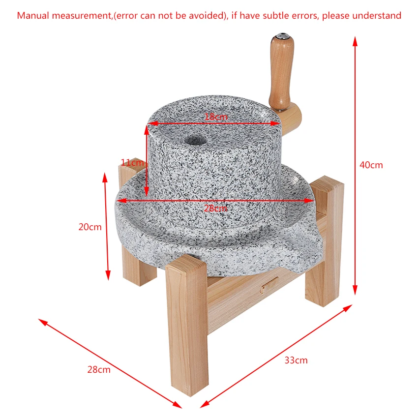 Family granite stone mil grinder mill Soy milk hemp Material With old fir shelf Handmade small | Бытовая техника