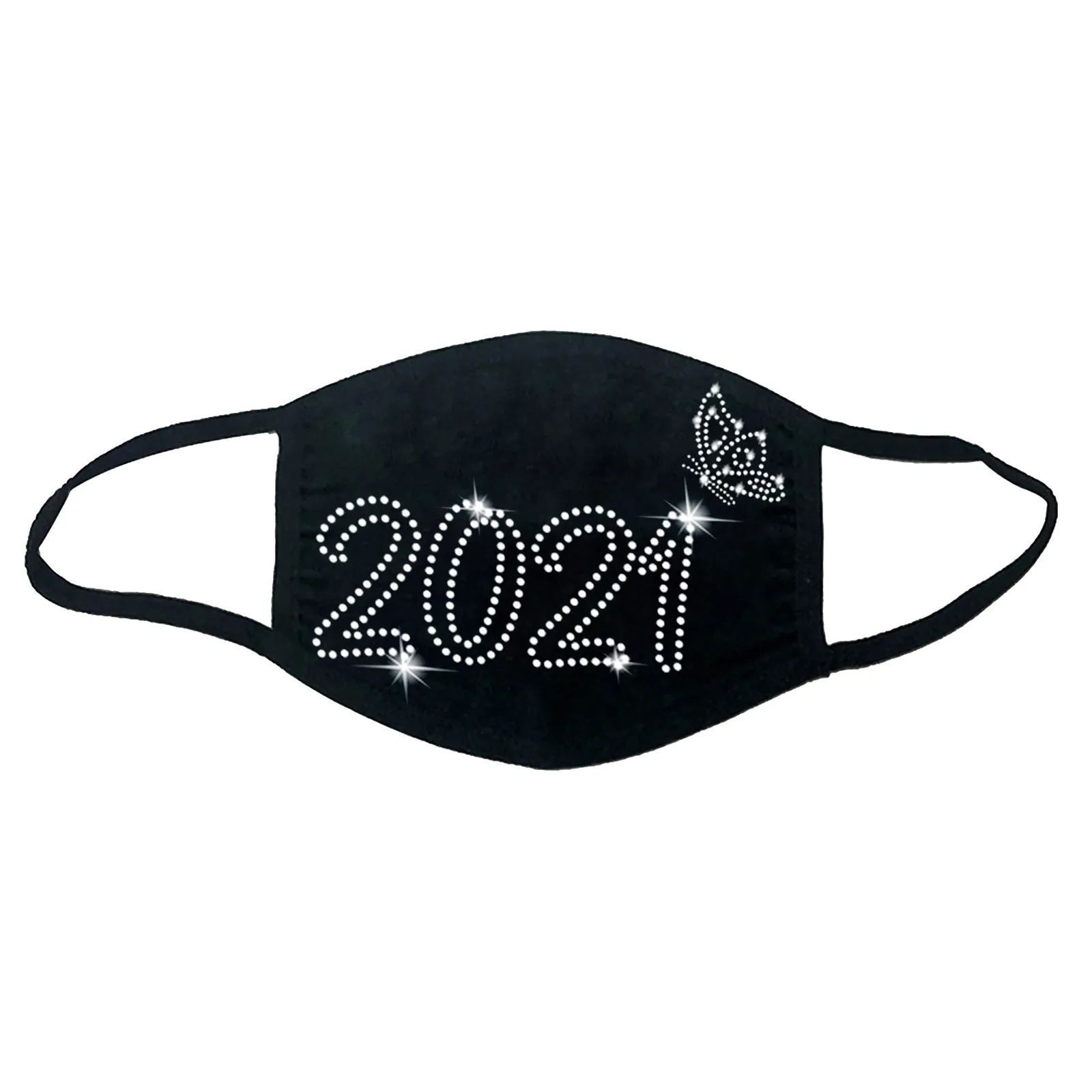 2020 модные к требованиям заказчика Сверкающие стразы маска эластичные